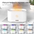 Difusor Humidificador Vaporizador Efecto Llama Ultrasónico Blanco - comprar online