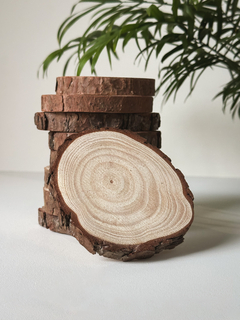 Suporte Natural de Madeira - Botanilla - Velas Aromáticas
