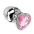 Plug Anal Cônico com Cristal Formato Coração M Sexy Import - Rosa - comprar online