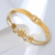 Pulseira de Flor Banhada a Ouro 18K na internet