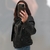 Campera eco cuero negro - comprar online