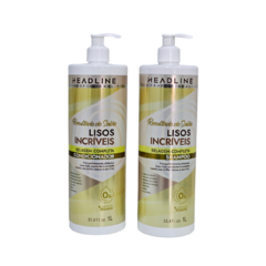 Kit Shampoo e Condicionador - Linha Lisos Incriveis Headline 1000ml - Narah Cosméticos