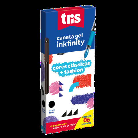 Caneta Gel Inkfinity Clássica - Preto - 0.6mm - comprar online