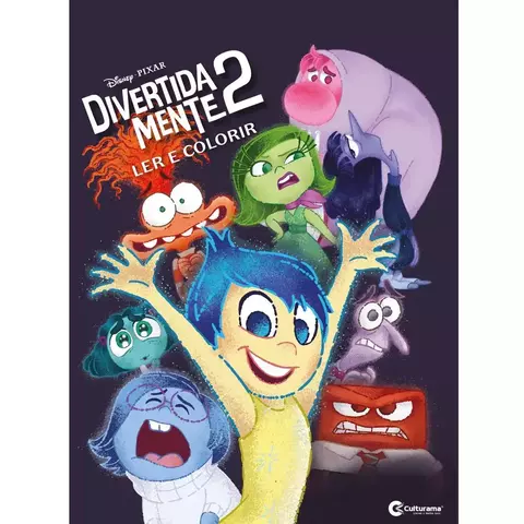 Livro Divertida Mente 2 – Ler e Colorir 26x20cm – Culturama