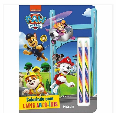 Livro Colorindo Com Lápis de Cor Arco-iris