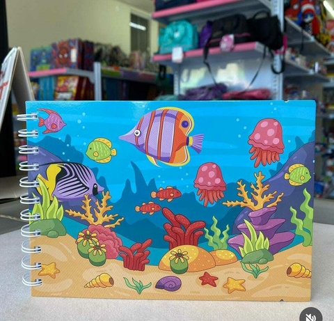 Caderno para Colorir – Fundo do Mar 21x15cm – Michael Judi