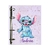 Fichário Personalizado Stitch Estrelas Lilás - comprar online