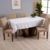 Toalha de Mesa Basic 1 Peça 1,45m x 1,40m 4 Lugares 100% Poliéster Tecido Oxford Branco