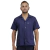 Jaleco Brim Manga Curta - Azul Marinho - comprar online