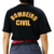Camiseta Bombeiro Civil Bordada Preta - loja online
