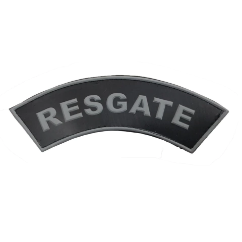 Manicaca Emborrachado Resgate c/ Velcro - Preta e Cinza