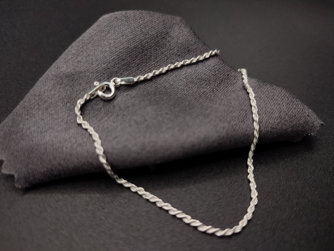 Pulseira de Prata 925 Cordao Baiano Feminina