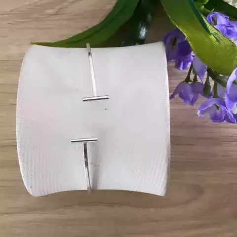 Bracelete de Prata 925 Legítima Aberto Moderno Ajustável