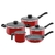 Juego De Ollas Tramontina Caribe Rojo 5 Piezas - Home MnSA