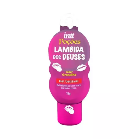 Lambida dos Deuses – Groselha | Gel Beijável com Efeito Quente | 15g