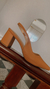 Scarpin elástico salto bloco 8 cm - cor Nude