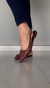 Slingback detalhe Geométrico - cor Marrom - comprar online