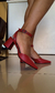 Sapato Slingback com ilhos- cor vermelha - comprar online