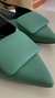 Slingback detalhe geométrico - cor Verde - comprar online