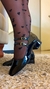 Sapato Boneca - Preto salto bloco 3 cm - comprar online