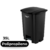 Lixeira 35 L Preta Com Pedal e Tampa Articulada Perfect na internet