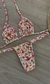 Conjunto de Biquíni Maldivas Cortininha Fio Fita - Estampado - comprar online
