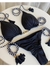 Conjunto de Biquiní Capri Preto Cortininha Calcinha Empina Bumbum - comprar online