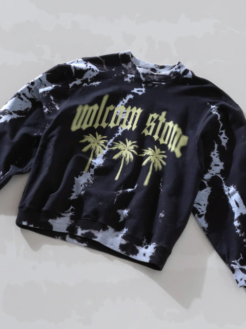 Moletom Careca Volcom Stone Palms Preto