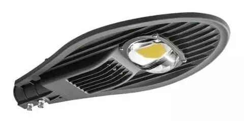 Luminária Pública Led Branco Frio 50w Cob Poste Rua 127/220V Ip66 Luz Branco-frio - comprar online
