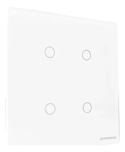interruptor inteligente wifi 4 botões led alexa google home (cor branca ) 4x4 - comprar online
