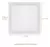 Luminária Led Quadrada De Embutir 18w 6500k Estrutura Branco 110V/220V - comprar online