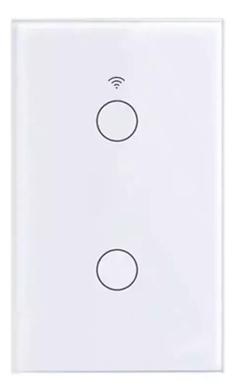 interruptor inteligente wifi 2 botões led alexa google home (cor branca ) - comprar online
