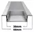 Perfil Alumínio Embutir 30mm Largura X 10mm Altura 2mm Branco - comprar online