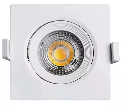 Spot Led 5w Quadrado Direcionável Cor Branco Quente 110V/220V