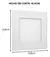 Luminária Led Quadrada De Embutir 6w 6500k Estrutura Branco 110V/220V - egled