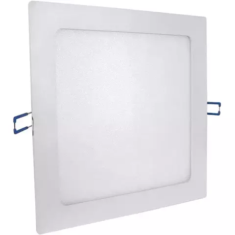 Luminária Led Quadrada De Embutir 18w 6500k Estrutura Branco 110V/220V