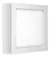 luminária led quadrada de sobrepor 6w 6500k estrutura branco 110v/220v
