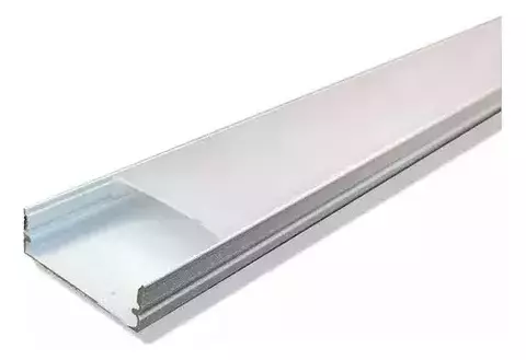 Perfil Alumínio Sobrepor 30mm Largura X 10mm Altura 2m Branco