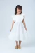 Vestido Infantil Lary Natal Branco - MinhaGarotaa