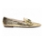 Mocassim Bico Fino Dourado - loja online