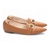Mocassim Bico Fino Couro Caramelo - comprar online