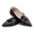 Sapatilha Mocassim Bico Fino Preto - ZAMHÁ 