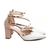 Scarpin Salto Bloco Grosso Napa Branco - loja online