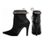 Bota Napa Preto e Glitter Preto