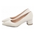 Sapato Scarpin Verniz Off White