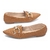 Sapatilha Mocassim Bico Fino Lezard Caramelo - loja online