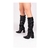 Bota Franzida Preta Bico Fino - comprar online