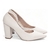 Scarpin Aberto do Lado Off White - ZAMHÁ 