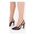 Scarpin Verniz Preto / Tela na Cor Preto - loja online