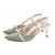 Scarpin Verde e Napa Off White na internet